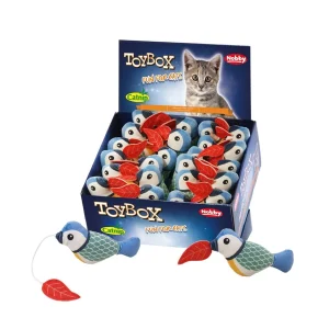 Optræksfugl i plys med catnip