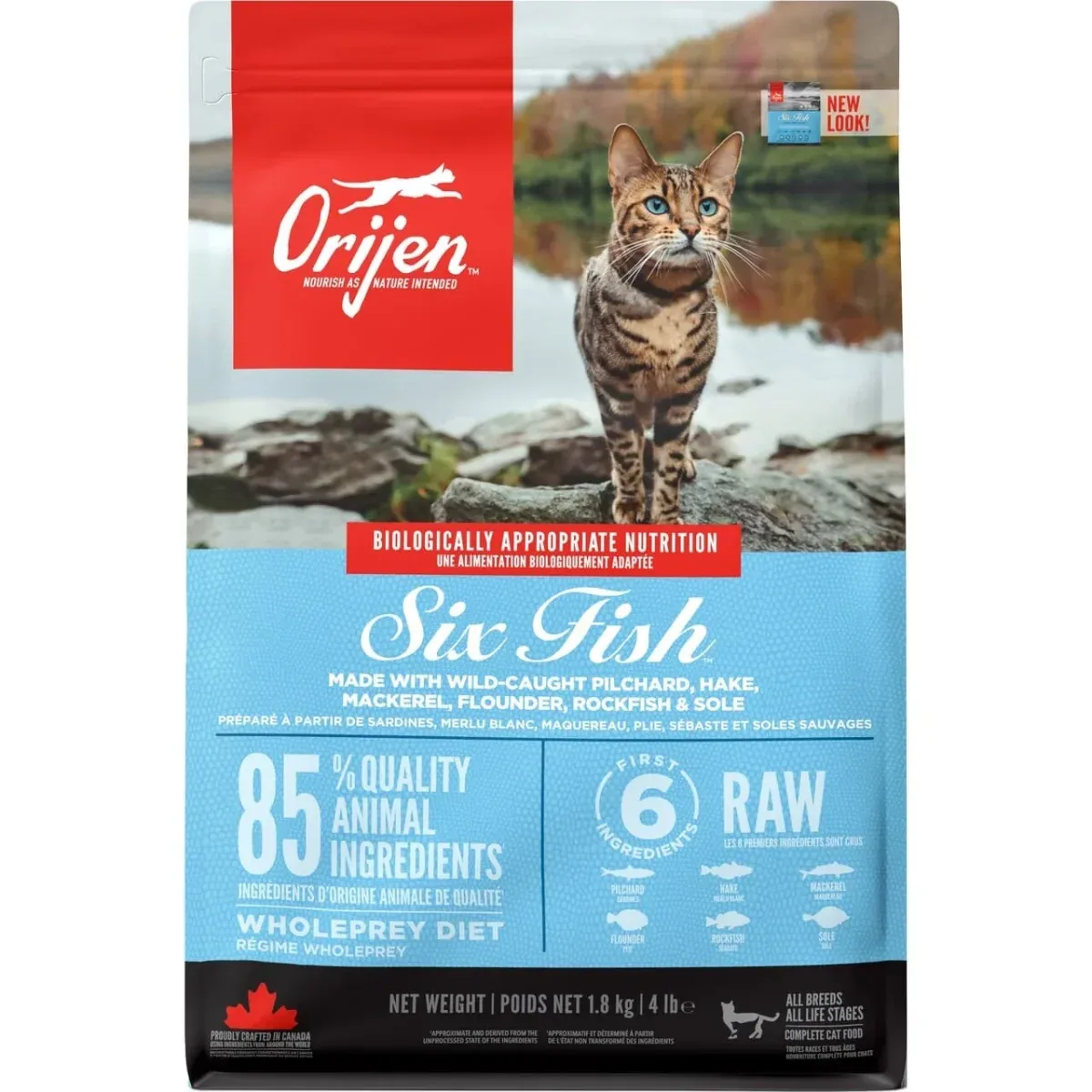 ORIJEN Six Fish Kattefoder 1,8 kg