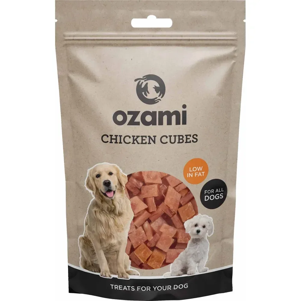 Ozami Kylling Cubes 100g Hundegodbidder