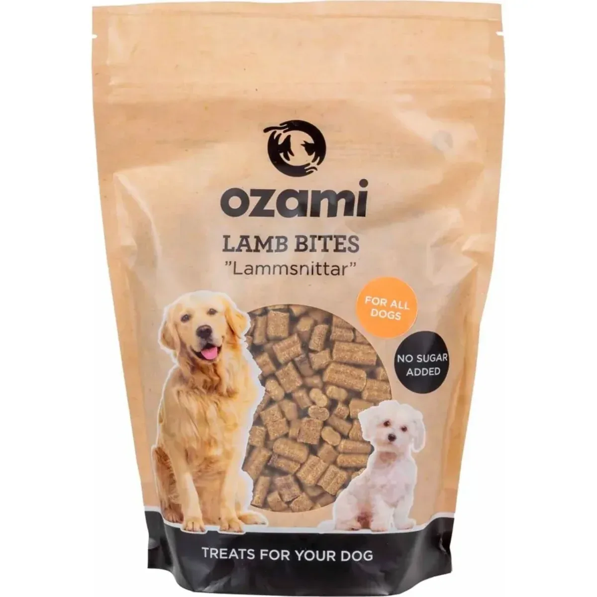 Ozami Lammesnitter 1 kg – Kornfri lammegodbidder til hunde
