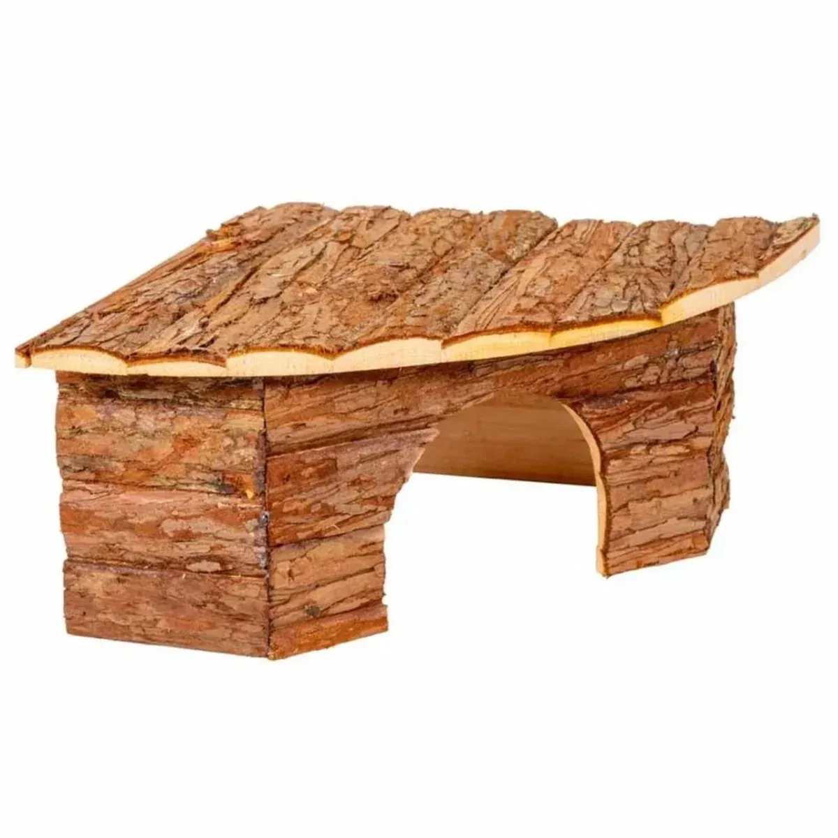 Ozami Træhjørnehus 42x15x30 cm – Naturligt skjulested til smådyr