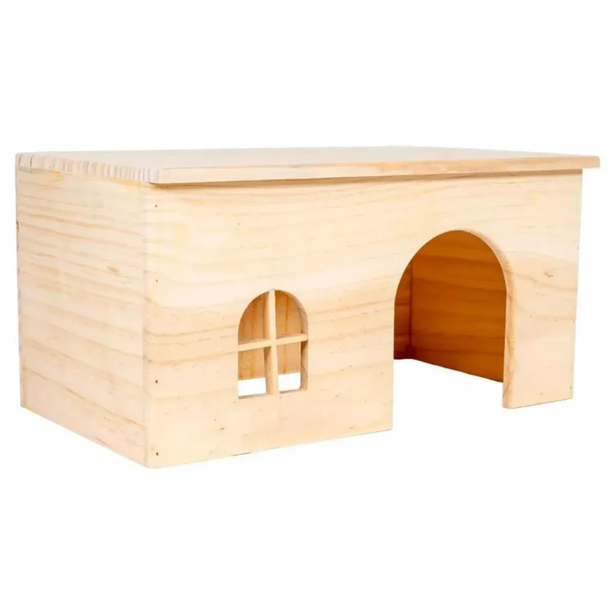 Ozami Træhus 40x20x23 cm – Stort naturtræhus til smådyr