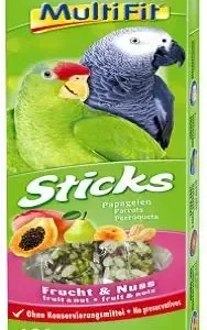 Papegøje kräcker frugt & nødder 2 x 90 g