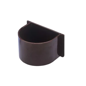 Papegøjeskål, brun oval m/u specialholder