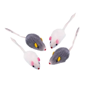 Pelsmus korthåret 5 cm 4 stk.