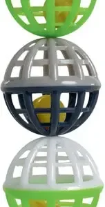 Plastbolde med klokker 18 cm