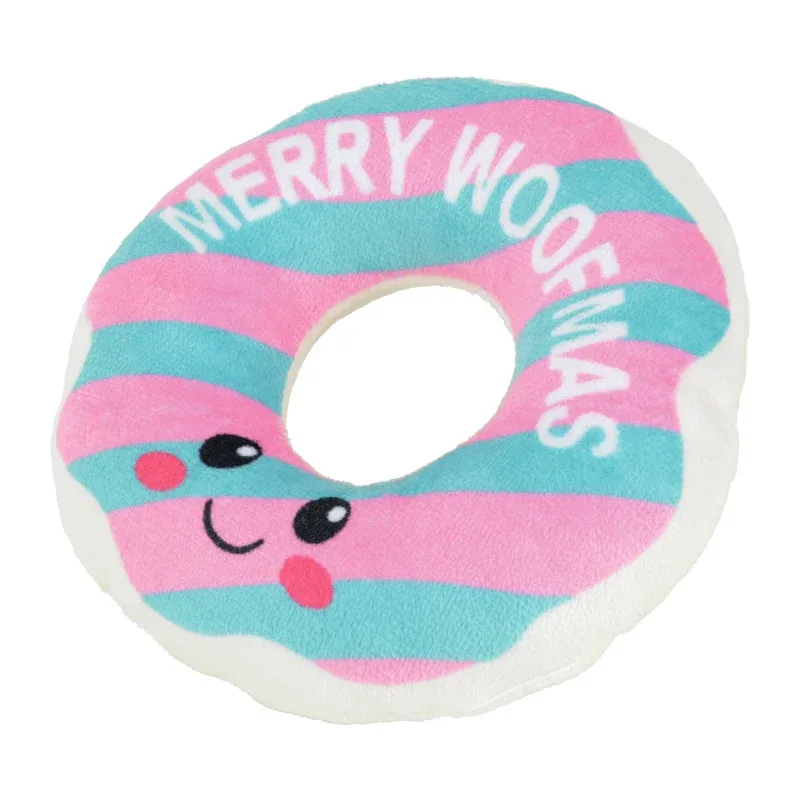Plyslegetøj donuts XMAS 1 stk - Ass. Varianter - Image 2