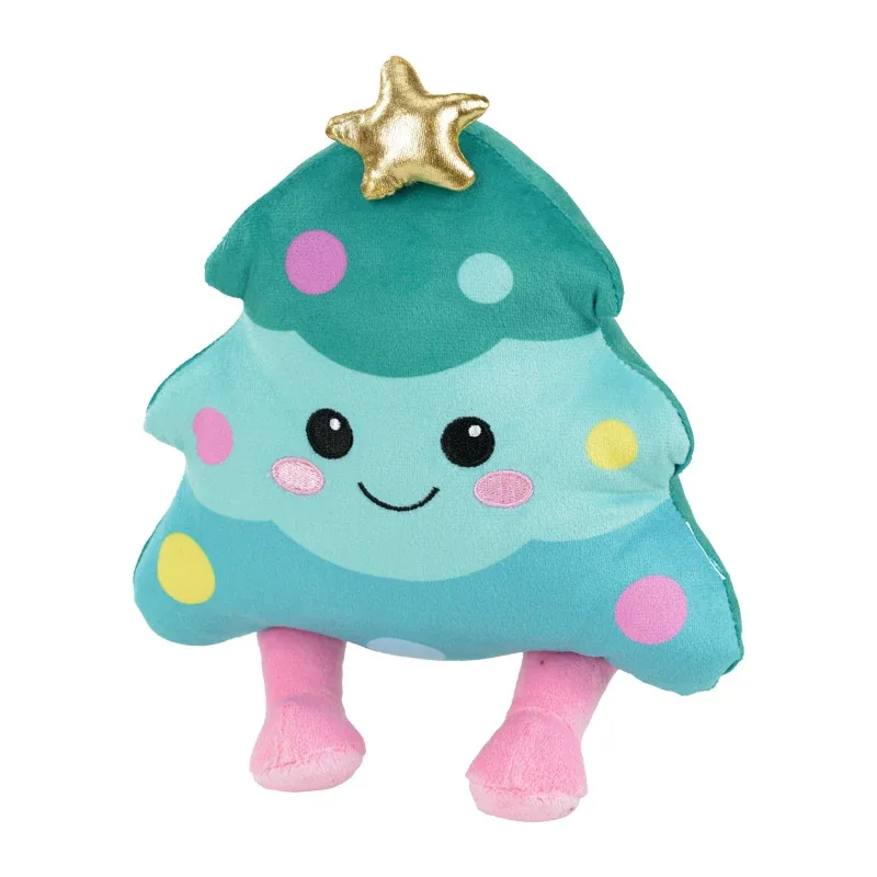 Plyslegetøj juletræ/gingerbread man XMAS m/lyd - 2-pak, 23 cm - Image 2