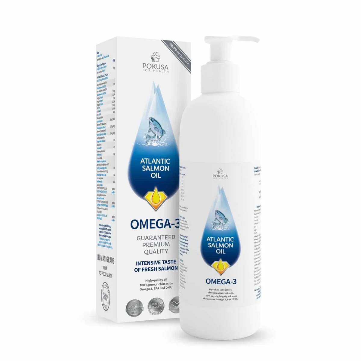 POKUSA Atlantic Salmon Oil 1000ml, Oceanic Line