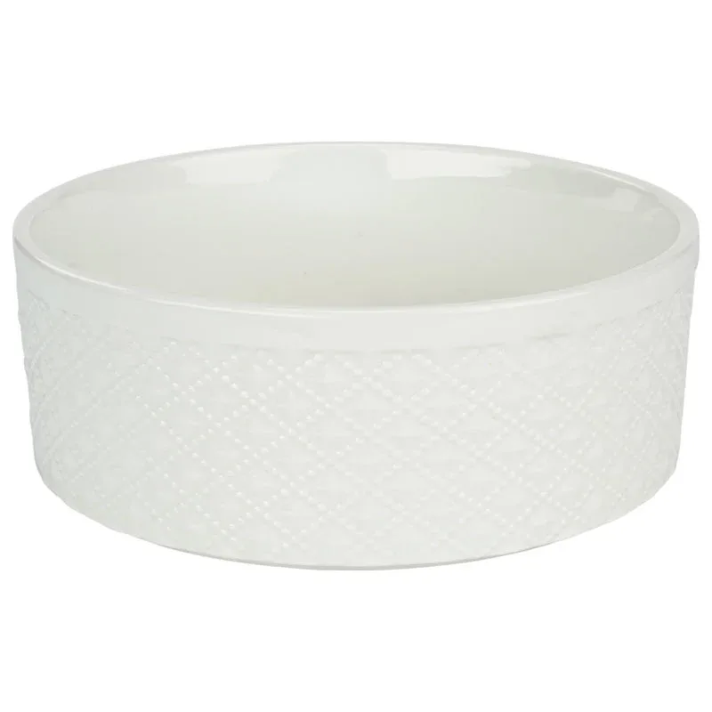 Porcelæn skål Relief 1200 ml hvid