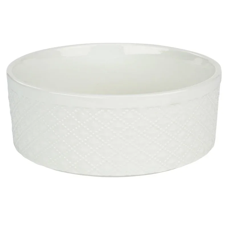 Porcelæn skål Relief 700 ml hvid