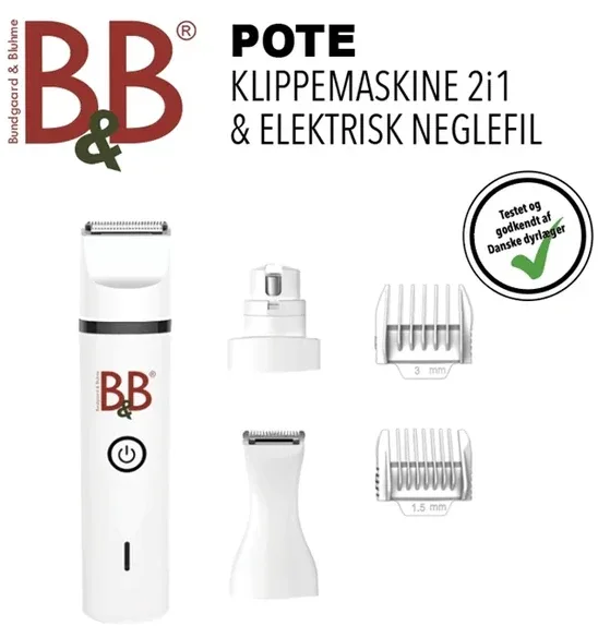 Pote og negle klippemaskine fra B & B 2i1