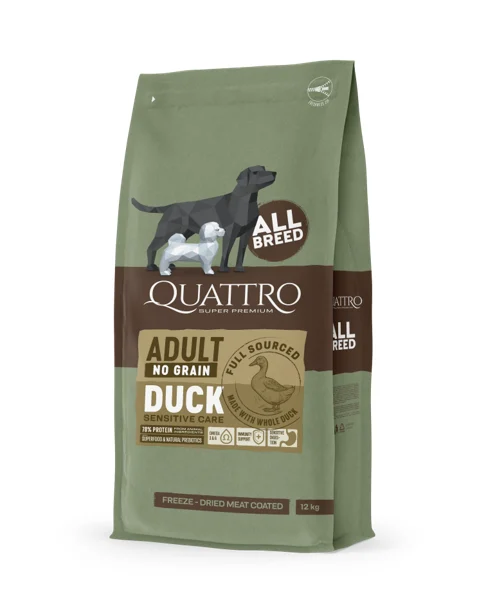 Quattro No Grain All Breed Adult Duck 12kg