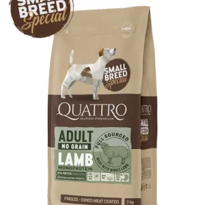 Quattro No Grain Small Breed Adult Lamb 7kg MONOPROTEIN