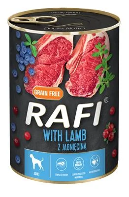 Rafi Vådfoder med Lam/blåbær/tranebær 400g. - Image 2
