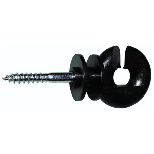 Ringisolator lang skrue, Sort