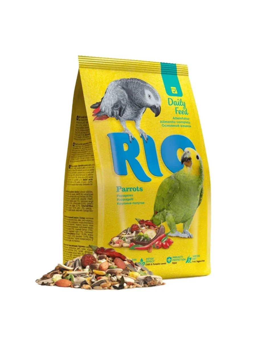 RIO Papegøjefoder, 1 kg – 3 kg