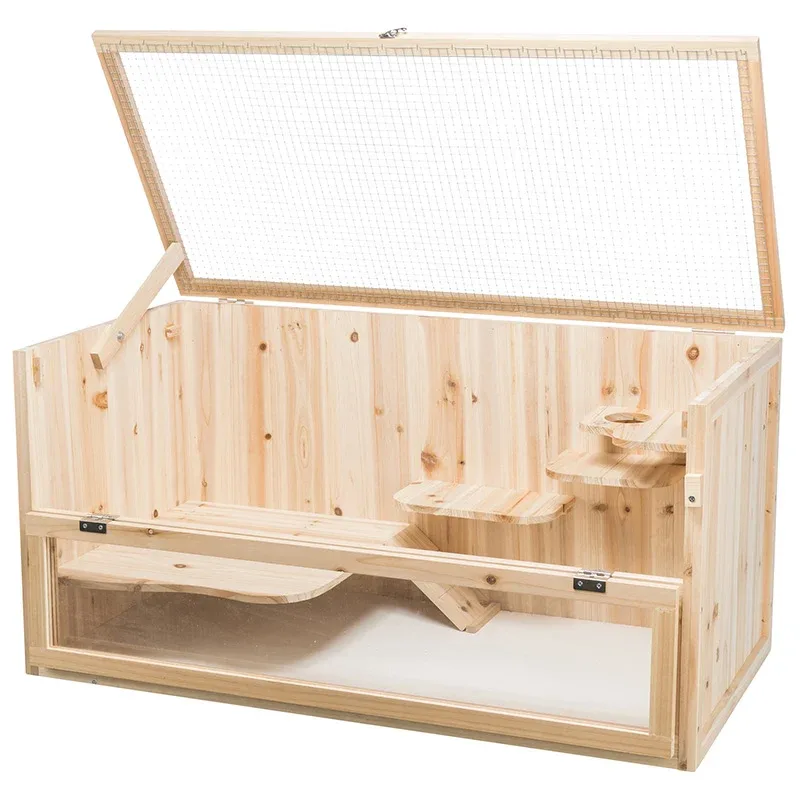 Rodent home wood 100x50x50 cm - Image 2