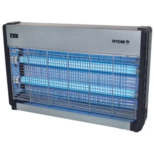 Ryom Insektfælde plast/alu 2×15 W 150m2