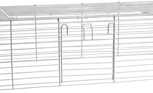 Saml selv bur gitter 102 x 52 x 28 cm grå