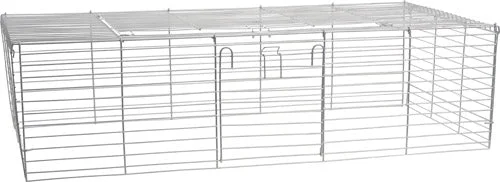 Saml selv bur gitter 102 x 52 x 28 cm grå