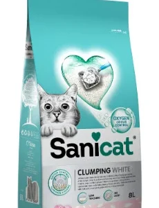 Sanicat Clumping White Rose Petal kattegrus