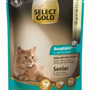 Senior Acceptance, pouch kylling, lever & laks 85 g