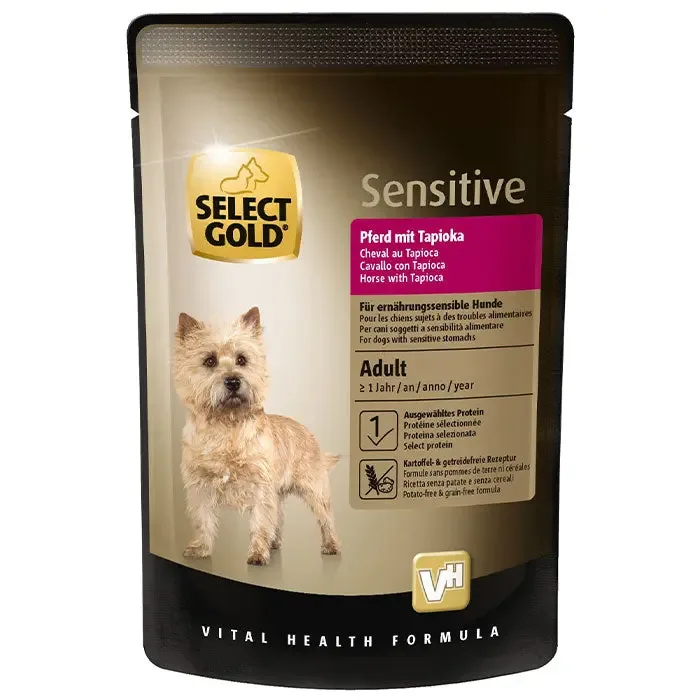 Sensitive pouch Hest og tapioca 100 g