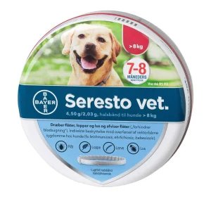 Seresto flåt- og loppehalsbånd hund over 8 kg