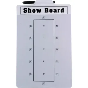 Show board – dressurbane A+B