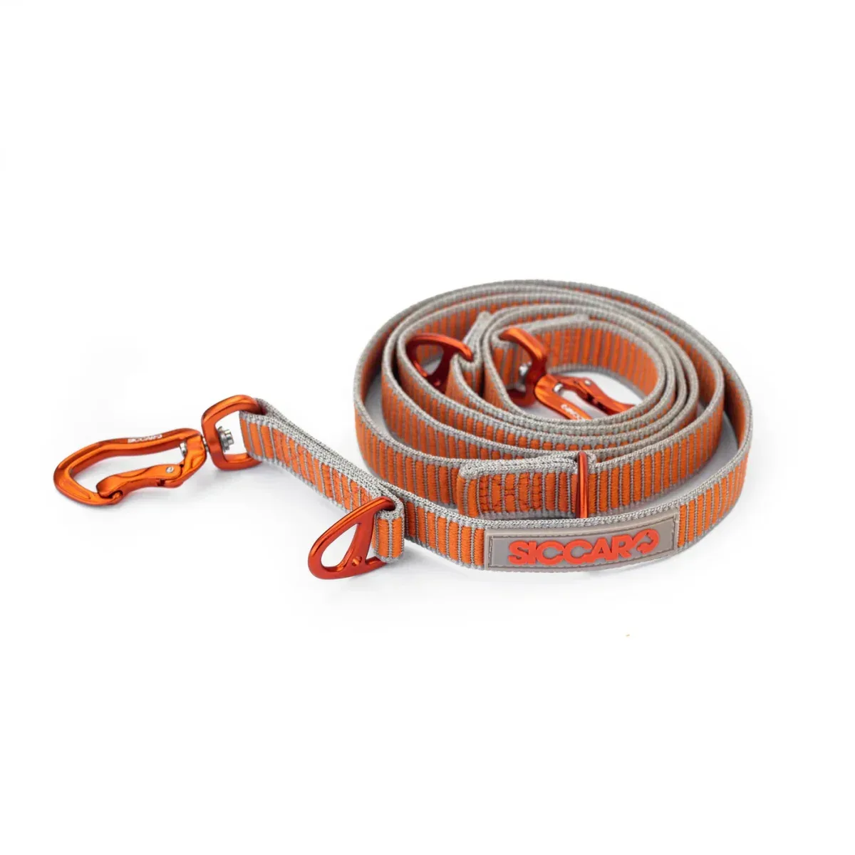 Siccaro – Sealines hundesnor / Genanvendt nylon, orange/sølv