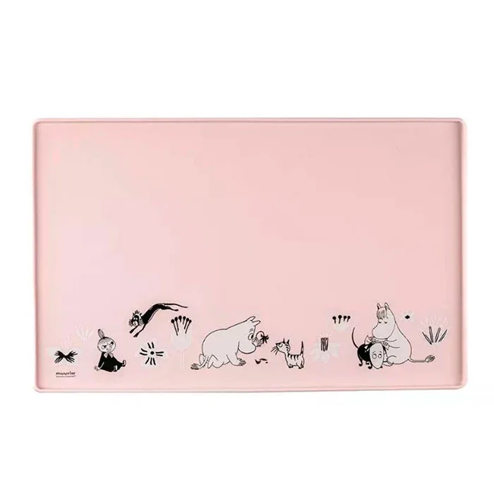 Silikoneunderlag Mumitroldene Pink 48x30 cm