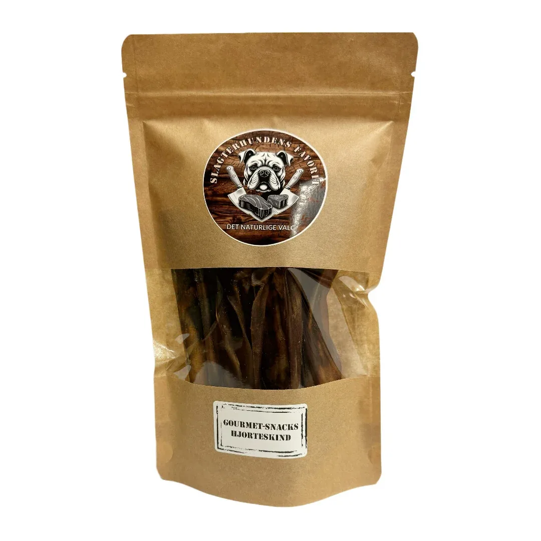 Slagterhundens Gourmet-Snack Hjorteskind Naturlig Hundesnack 150 g