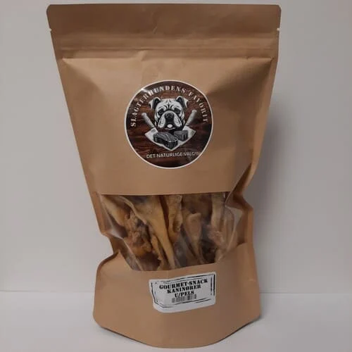 Slagterhundens Gourmet-Snack Kaninører u/Pels 150g