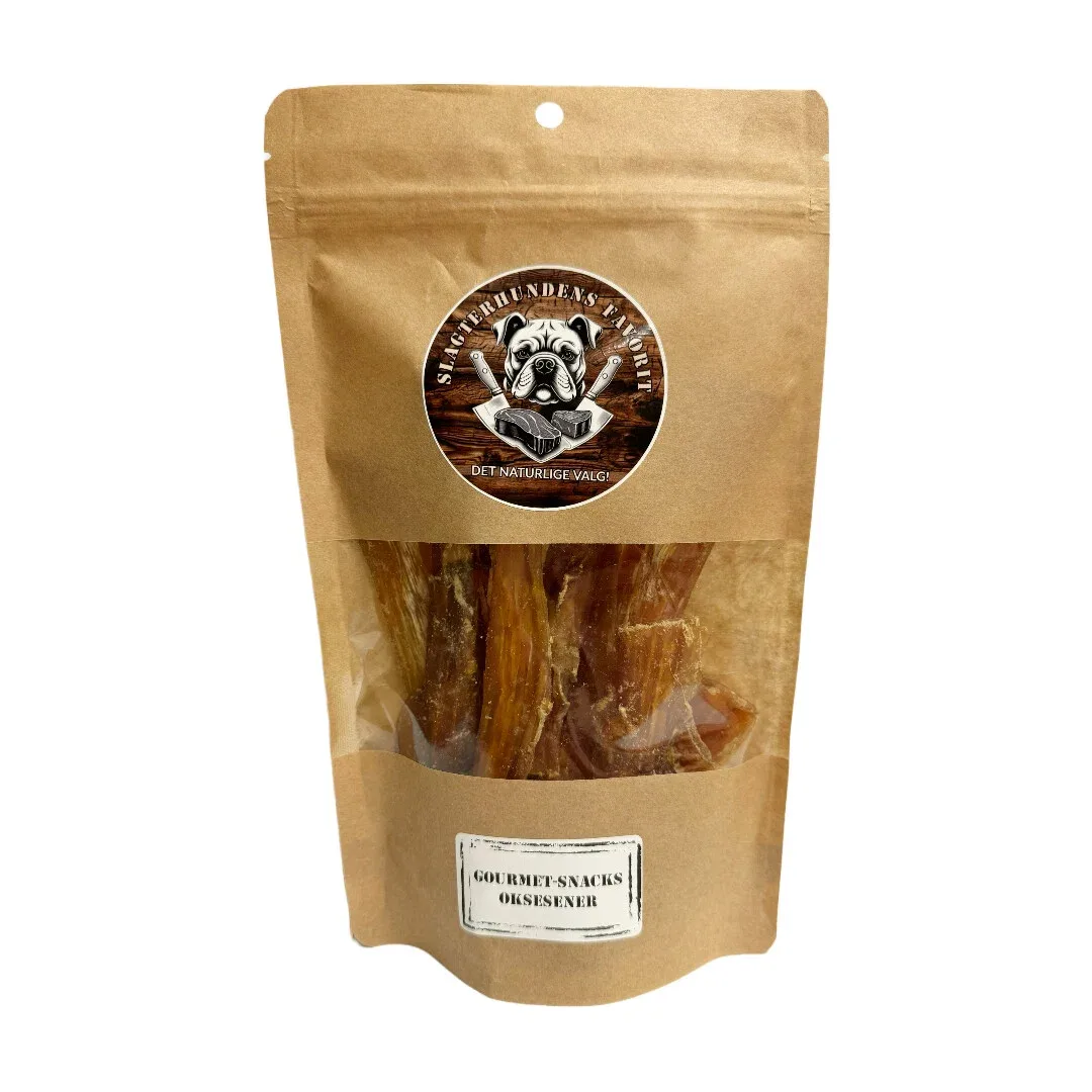 Slagterhundens Gourmet-Snack Oksesener Naturlig Hundesnack 200 g