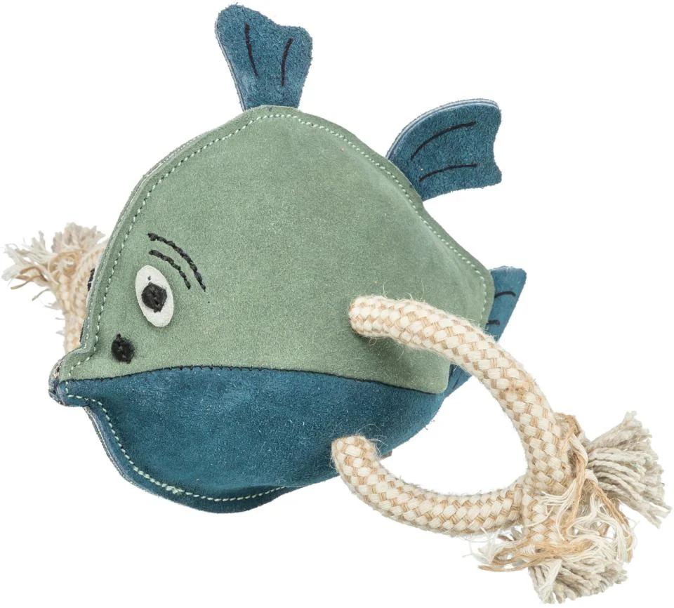 Slidstærk Fisk i Læder m. Reb - Image 2