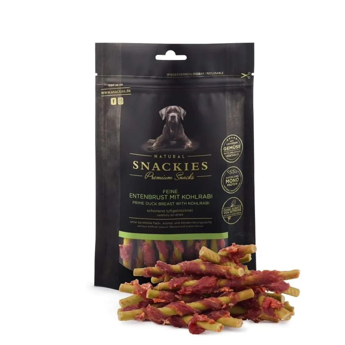 Snackies Fint andebryst med kålrabi 170g