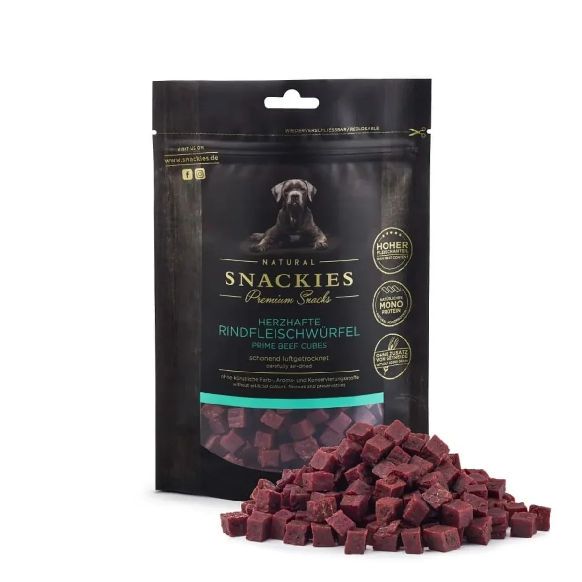 Snackies Okseterninger i kraftig oksekød 170 g