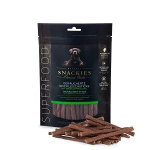 Snackies Røgede oksekødspinde med grønlæbet musling 170 g