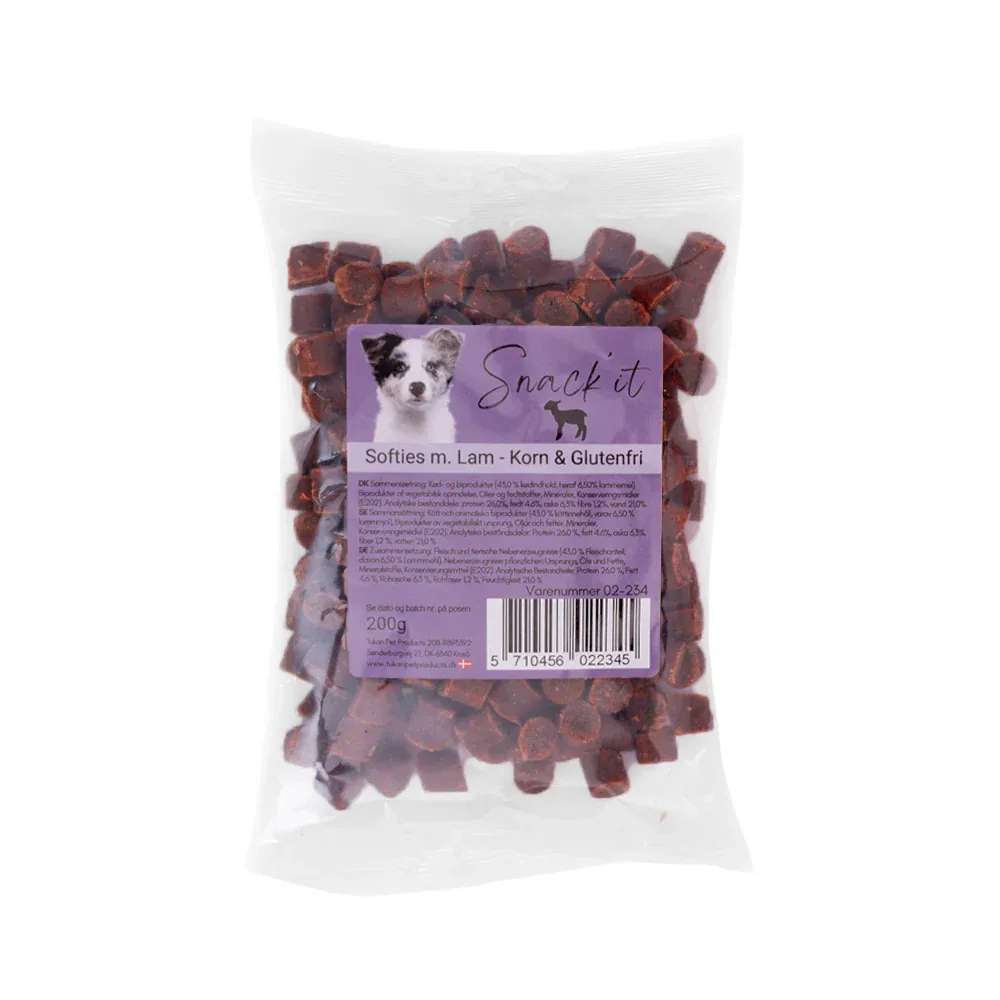 Snack’it – Bløde Godbidder m. Lam – 200g