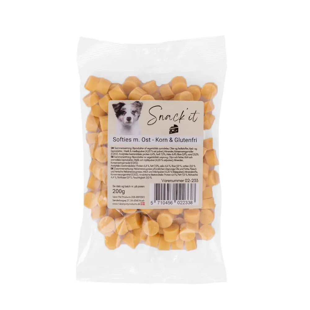 Snack’it – Bløde Godbidder m. Ost – 200g