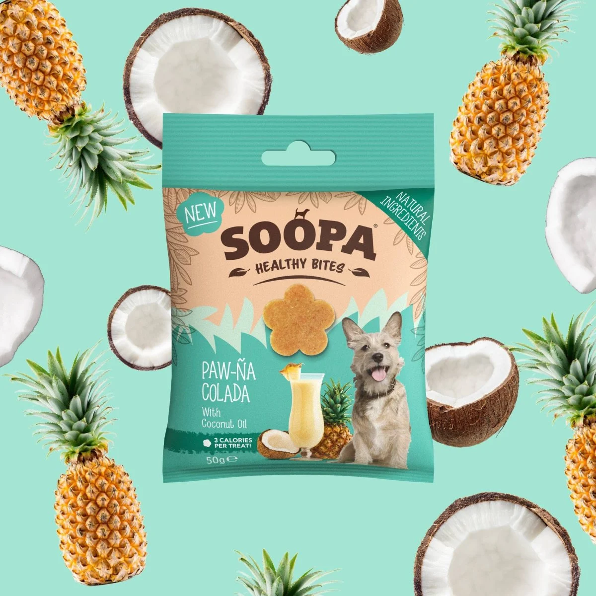 Soopa – Godbidder m. Ananas & Kokos – 50g - Image 2