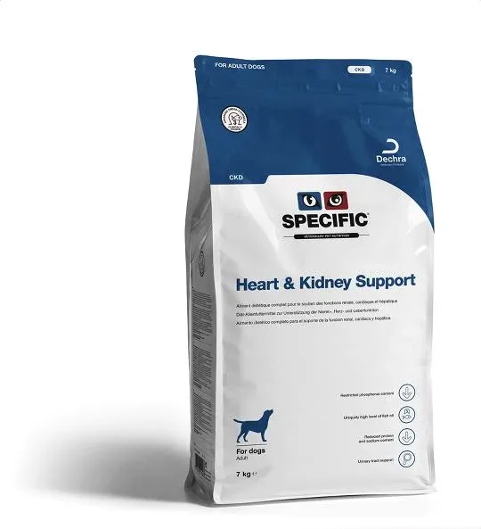 Specific CKD Heart & Kidney Support er hundefoder til med nedsat funktion i hjertet, nyrerne og / eller leveren