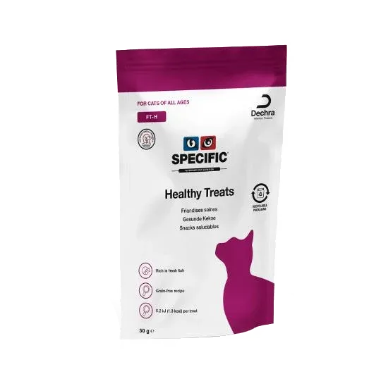 Specific FT-H Healthy Treats - Sprøde godbidder til katte med blødt fiskefyld