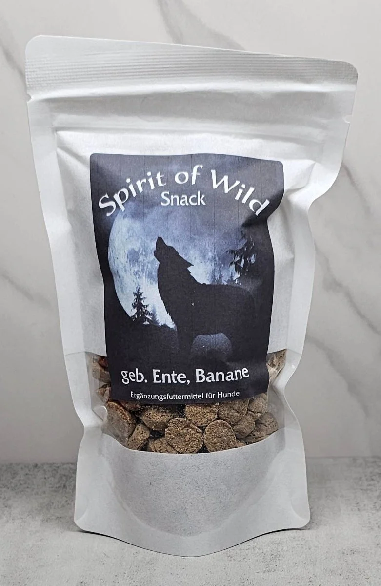 Spirit af Wild – Godbidder m. And, bagt med banan – Kornfrit – 150g - Image 2