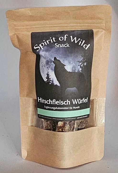 Spirit of Wild – Kødterninger m. Hjort – Kornfri – 100g - Image 2