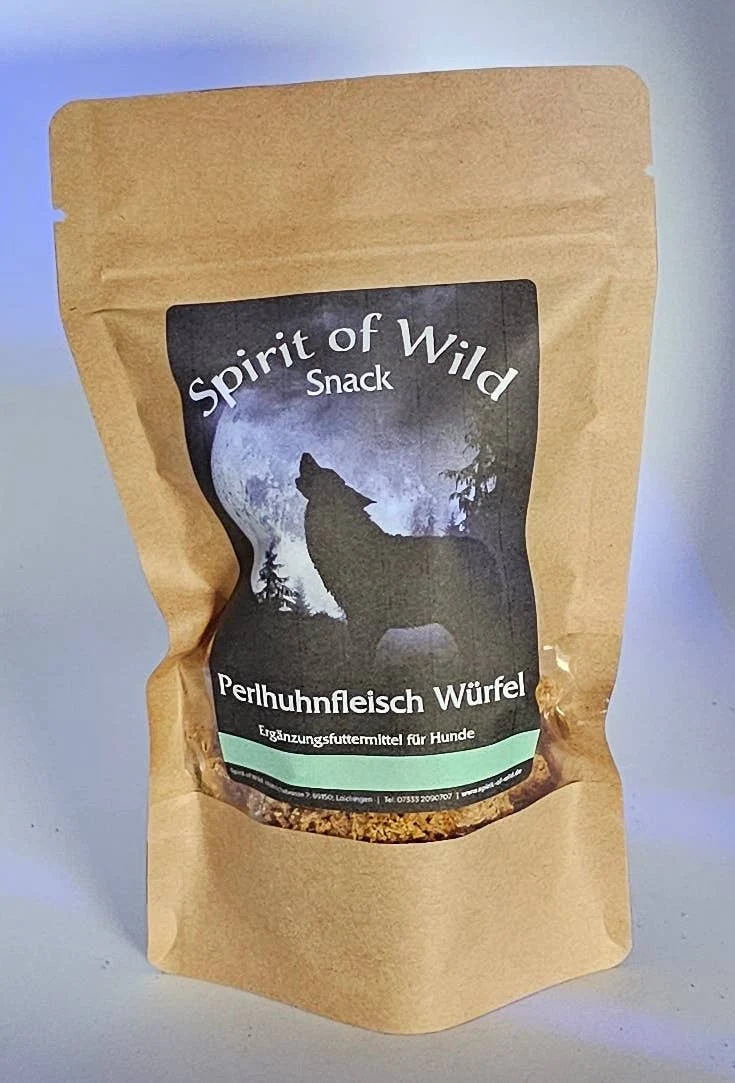 Spirit of Wild – Kødterninger m. Perlehøne – Kornfri – 100g - Image 2