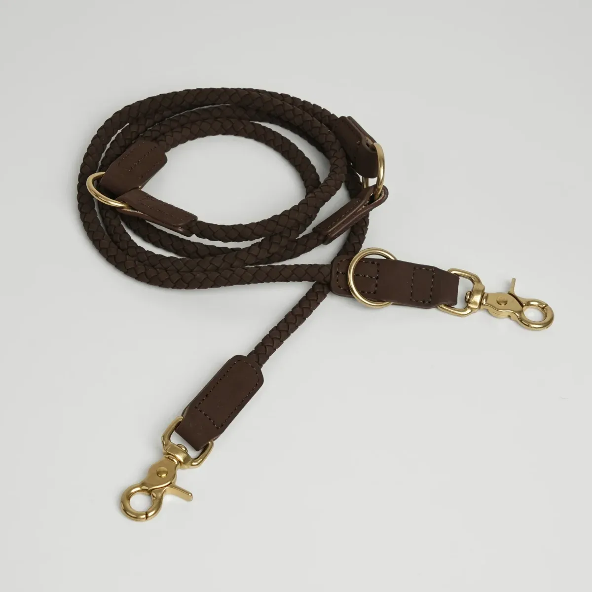 Staey – Kaia Flettet Hundesnor, Dark Oak
