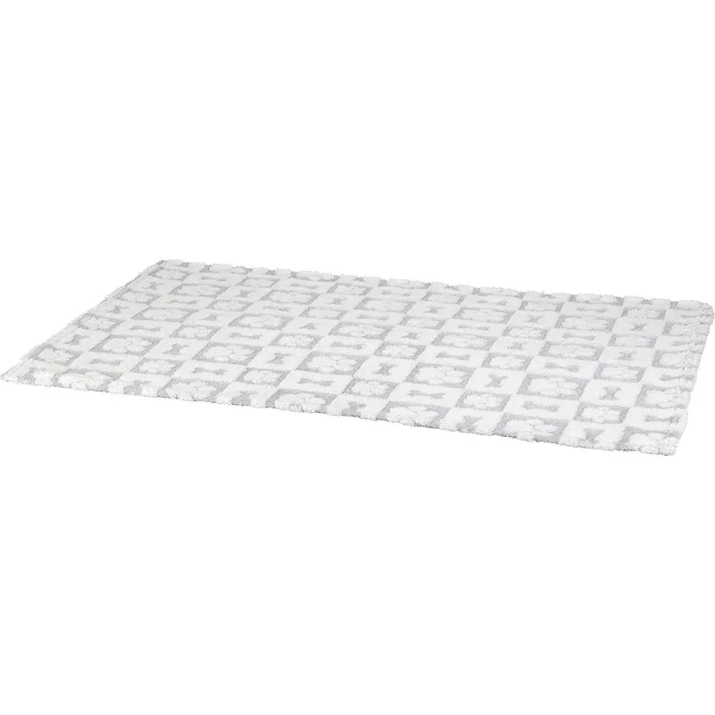 Tæppe geomatric paw 120x85cm grå