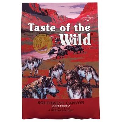 Taste of the Wild Southern Canyon – Vildsvin, oksekød, lam og fisk – 12,2kg